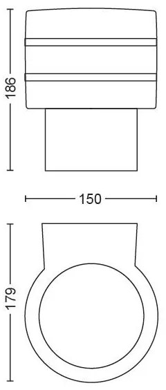 Philips 17404/47/P0 - Hue TUAR LED kültéri fali lámpa 1xE27/9,5W IP44