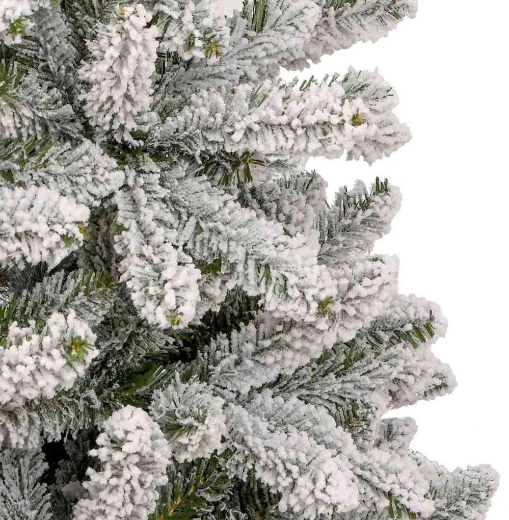 Mű karácsonyfa 300 LED-del Zöld és Fehér 240 cm PVC és fém