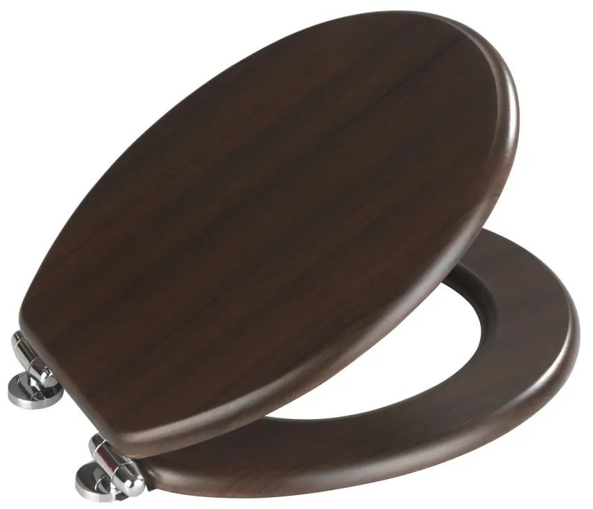 Wenge sötét WC-ülőke, 43 x 37 cm - Wenko