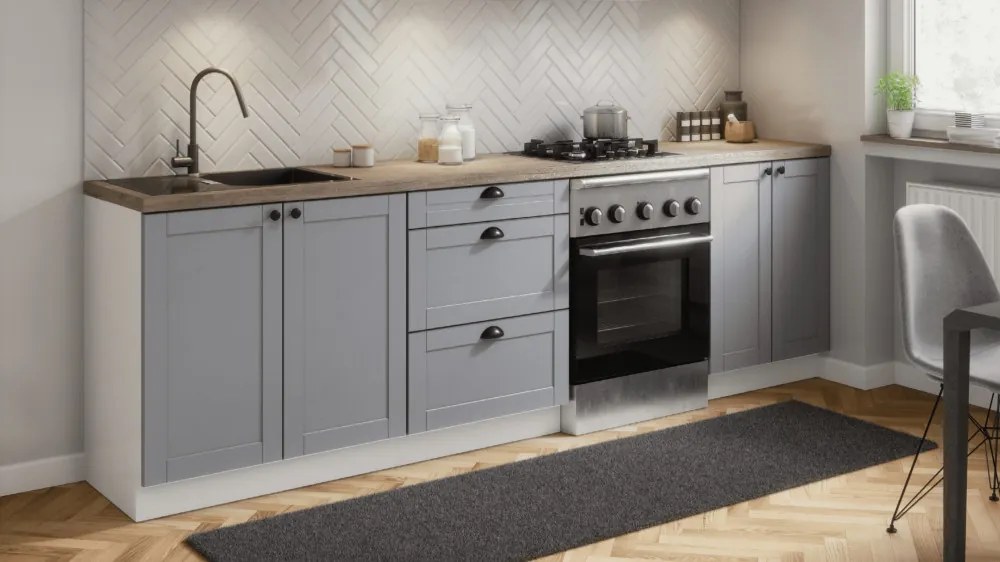 Linea D20P alsó konyhaszekrény Fehér N