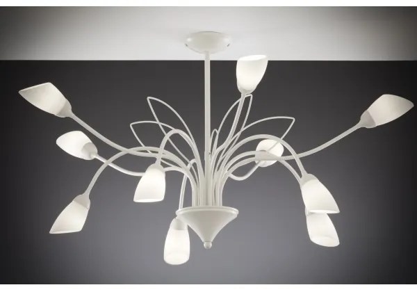 Jupiter 2061 - Rúdon függő csillár GLORIOSA 10xG9/14W/230V krémszínű