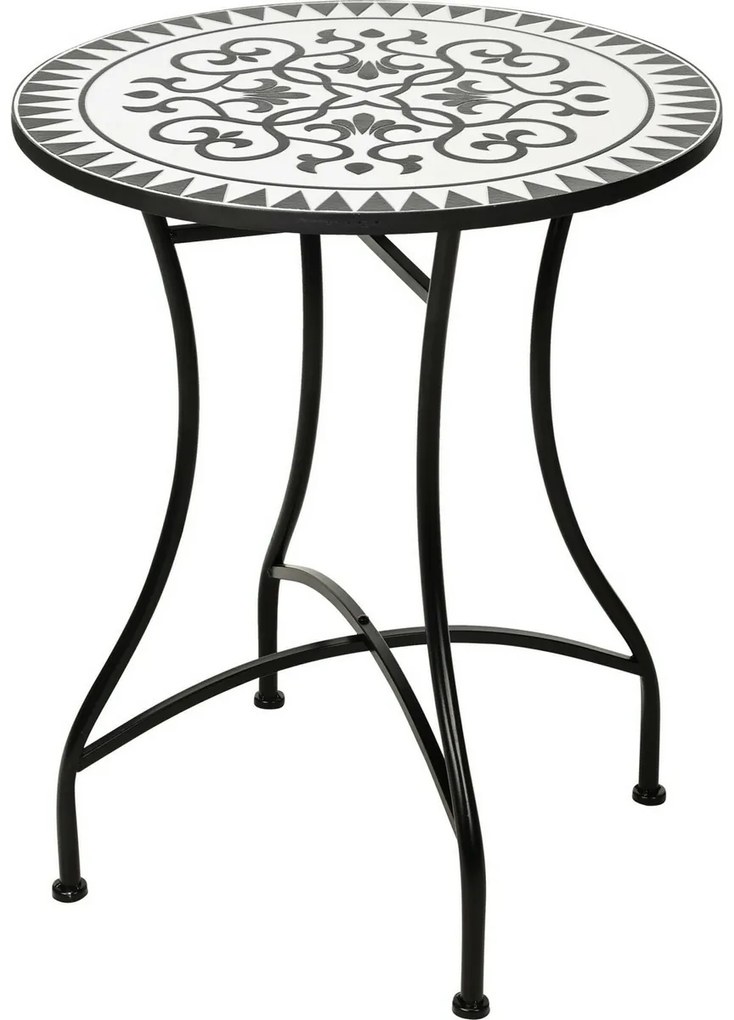 Bistro kültéri asztal dekoráció Mozaik világos, 60 x magasság 71 cm