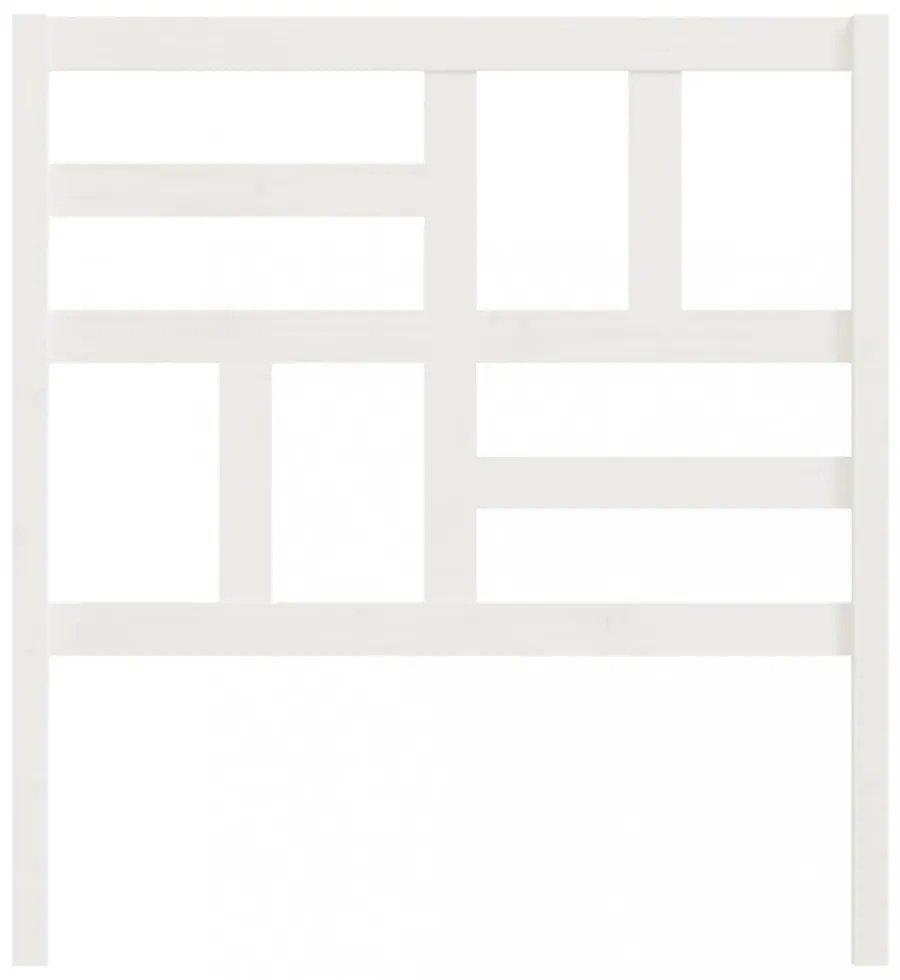 fehér tömör fenyőfa ágyfejtámla 81 x 4 x 104 cm