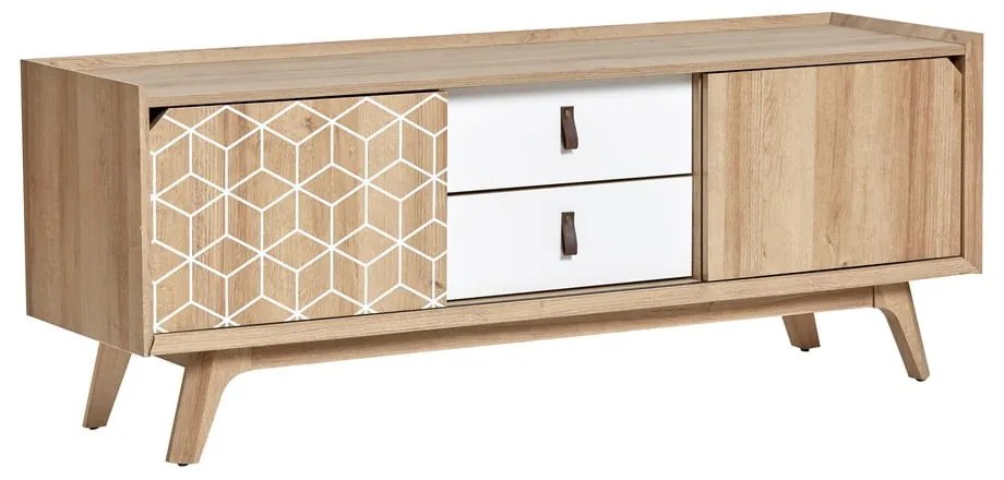 Java barna-fehér TV-állvány - Marckeric