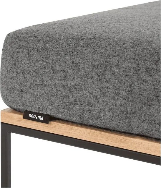 Szürke kárpitozott ülőke Feo – noo.ma