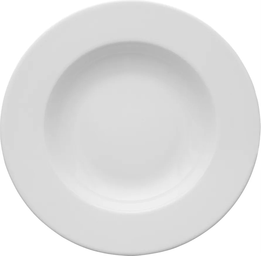 Lubiana Roma Ebédlő Tányér Mély Leveshez 1 db 22,5 cm Fehér Porcelán