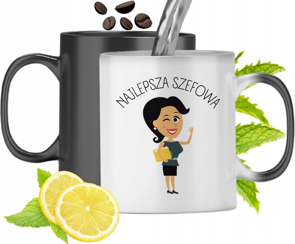 Mágikus Bögre A Főnöknek Színváltós, fényképes nyomattal