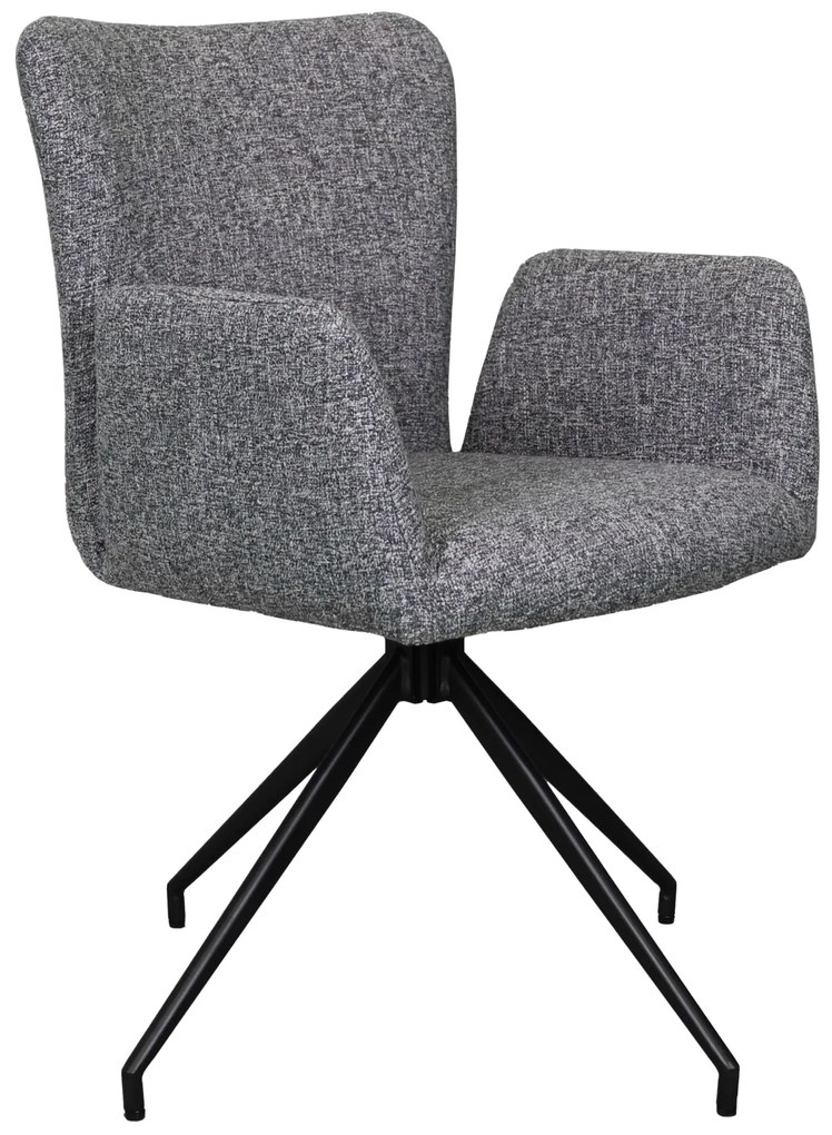 MAZZONI EXPORT SARETTA Szürkéskék (Java 48 szövet) - MODERN KÁRPITOZOTT FORGÓSZÉK NAPPALIBA/ÉTKEZŐBE/LOFT IRODÁBA