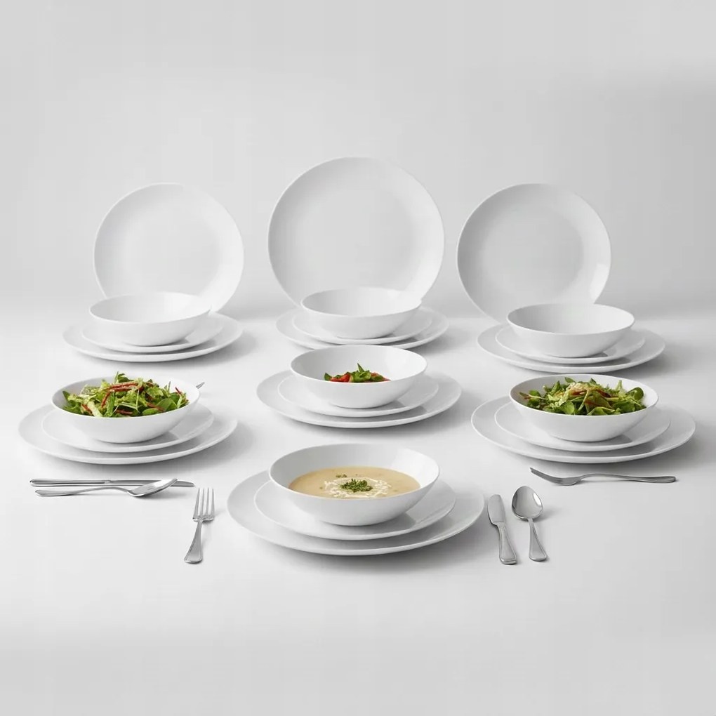 Étkészlet Edzett Üveg Luminarc 6/18 fehér