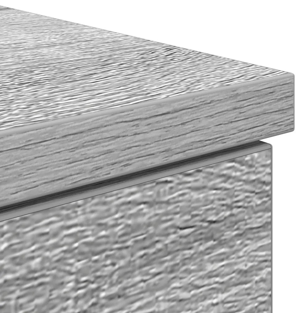 vidaXL Asztal fiókkal polcokkal Szürke sonoma 140 x 49 x 76 cm Faanyag