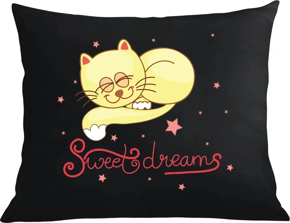 Párna párnahuzat Sweet Dreams Cica