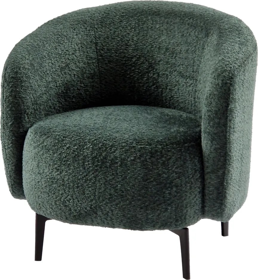 Fotel, zöld/fekete, PRESO