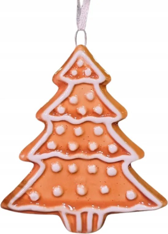 Barna karácsonyfa Dolomit dísz medál