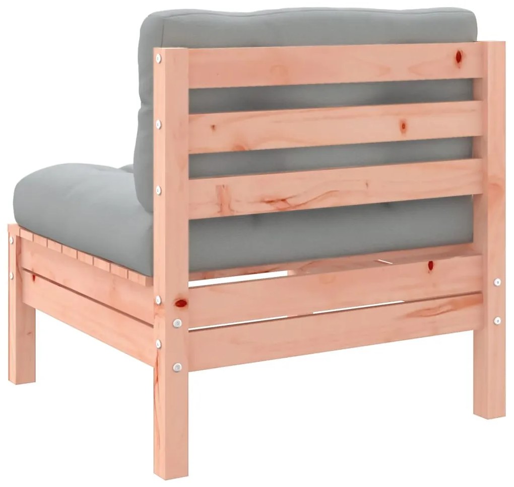 7 részes tömör duglászfenyő kerti társalgószett párnával