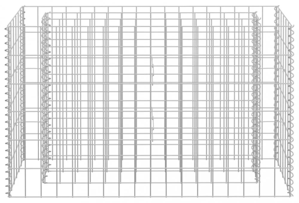 horganyzott acél gabion magaságyás 90 x 30 x 60 cm
