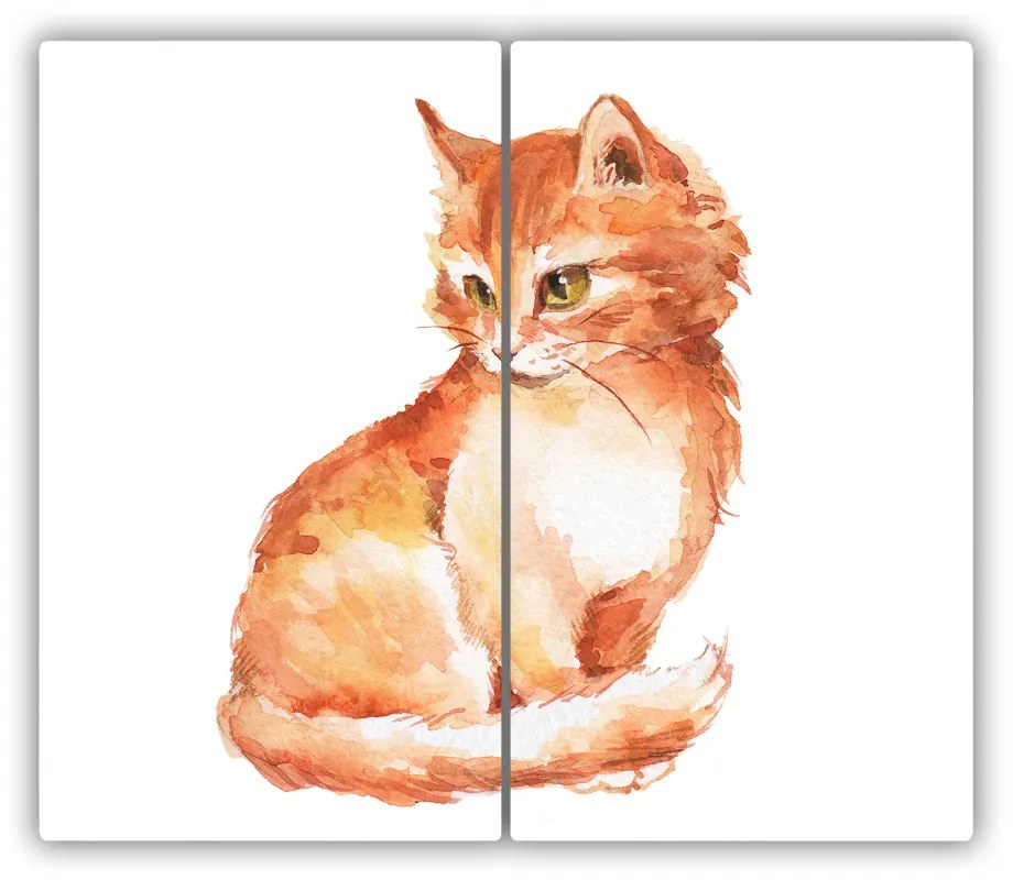 Üveg vágódeszka Red Cat 60x52 cm