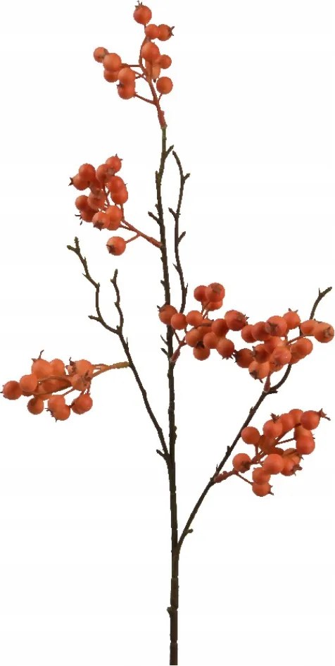 Mesterséges Ág dekoráció narancs bogyó Berkenye Diy dekoratív 78cm