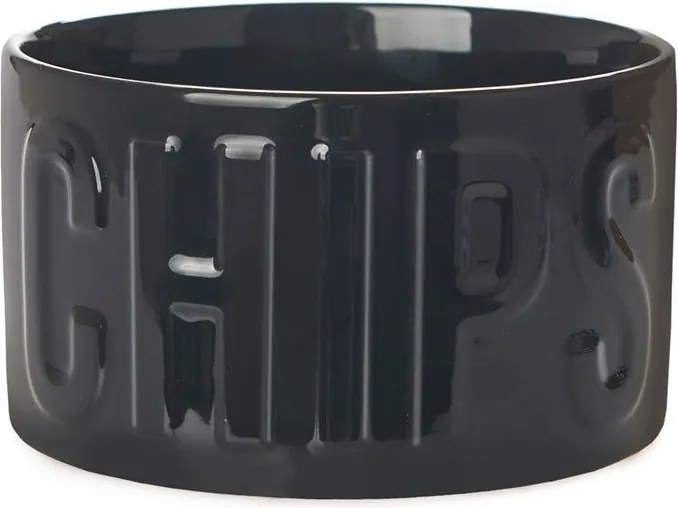 Fekete kerámia szervírozó tálka 1 l Chips – Balvi
