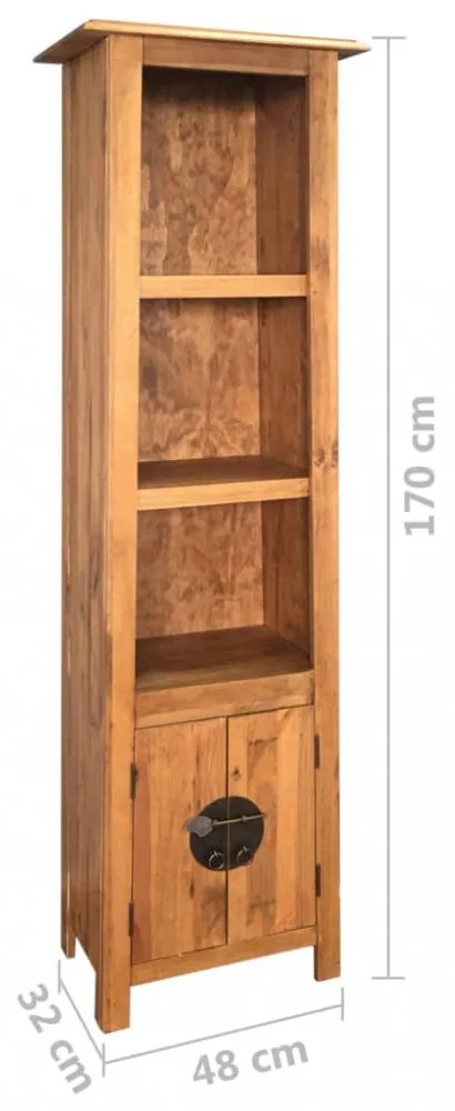 tömör újrahasznosított fenyőfa állószekrény 48 x 32 x 170 cm