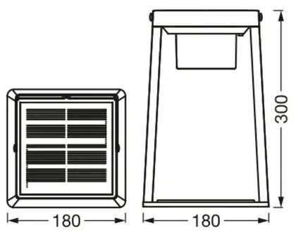 Ledvance - LED RGBW Dimmelhető napelemes lámpa TABLE LED/2,5W/3,7V IP44