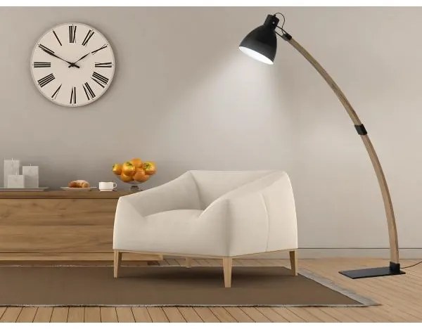 Állólámpa 1xE27/60W/230V kőris/fekete