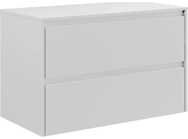 Fürdőszobai szekrény TRONDHEIM mosdóhoz, 90 cm, fehér