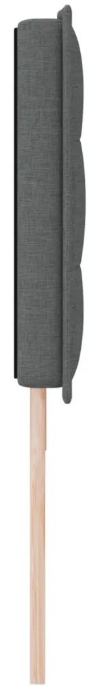 Fejtámla Vonalas Design Sötétszürke 180 cm Szövet