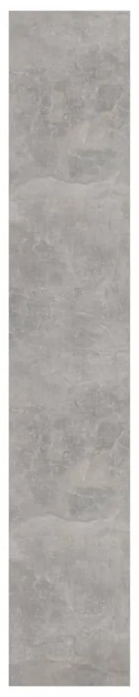 betonszürke térelválasztó könyvszekrény 80x30x166 cm