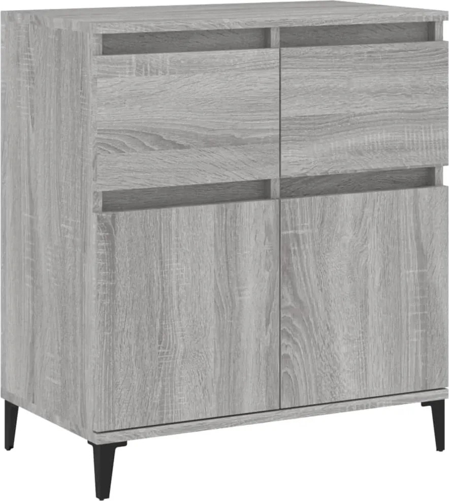 vidaXL szürke sonoma színű szerelt fa tálalószekrény 60 x 35 x 70 cm