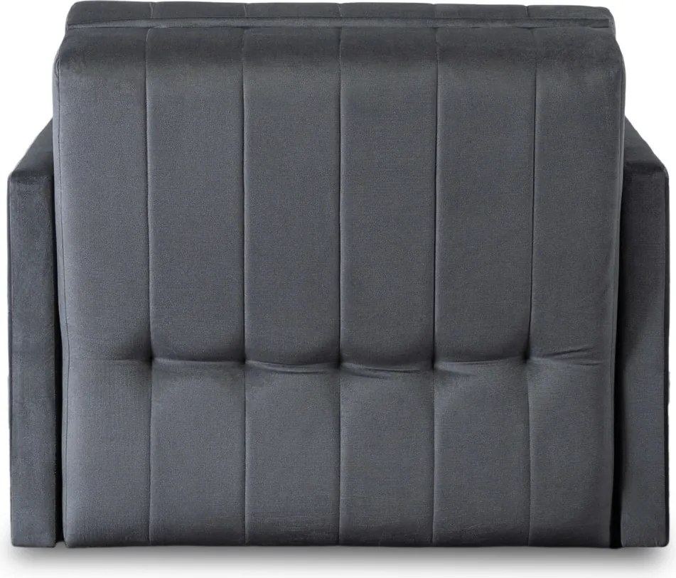 Egyszemélyes ágyazható fotel szürke, VERO