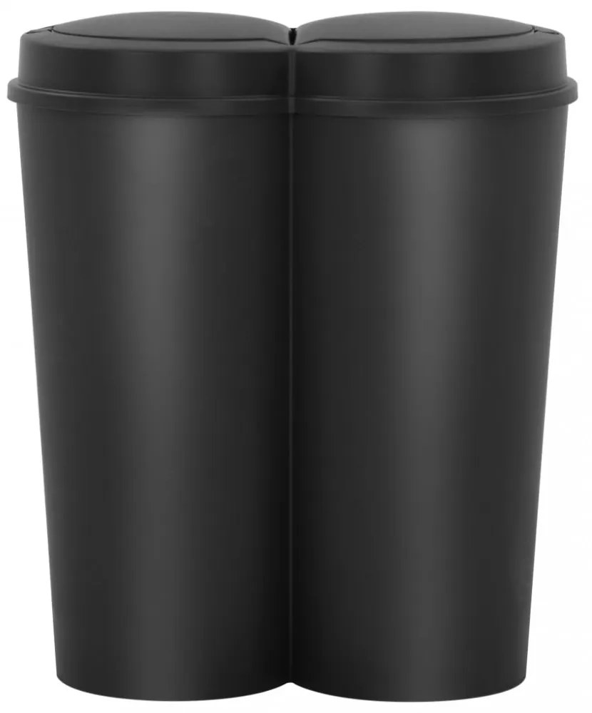 fekete dupla szemeteskuka 50 L