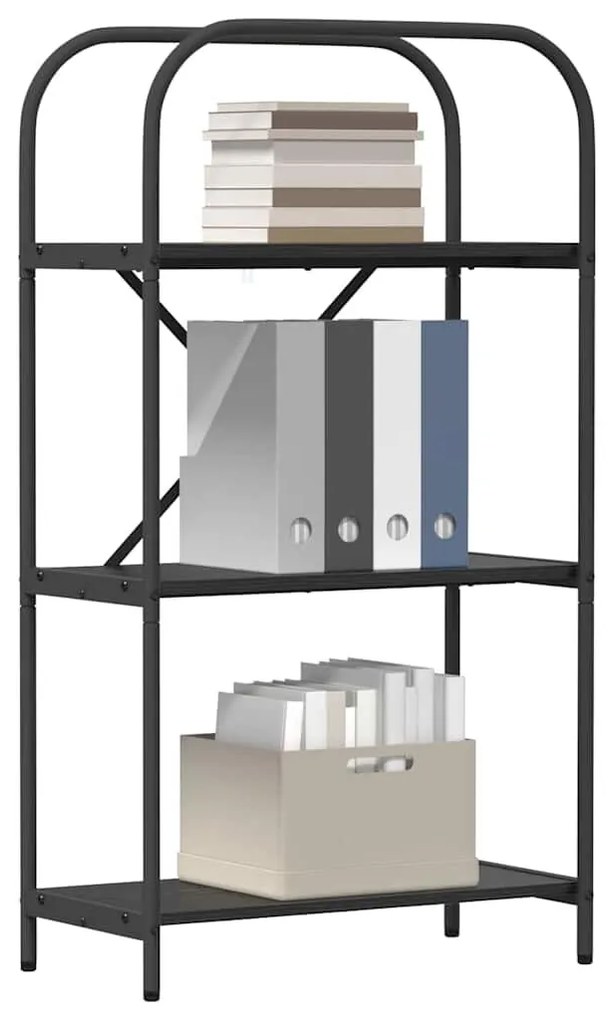 Könyvespolc Musta tammi 60 x 30 x 109 cm Faanyag