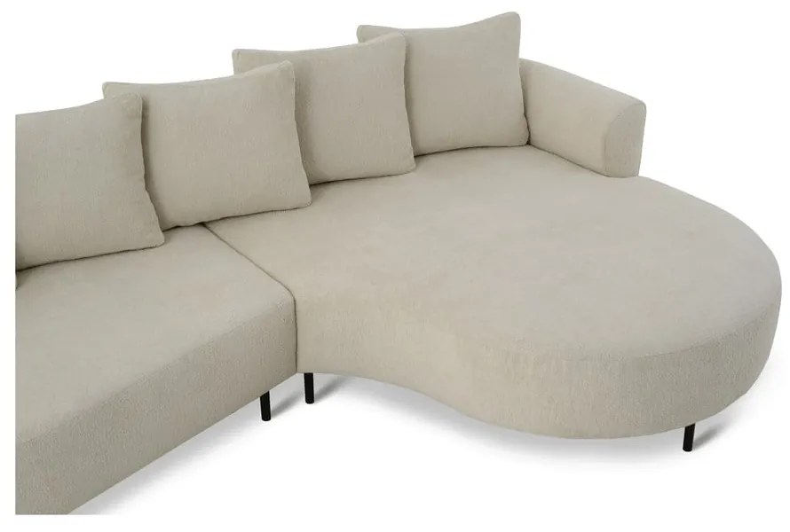 Bézs sarokkanapé (jobb oldali) Vitoria – Scandic