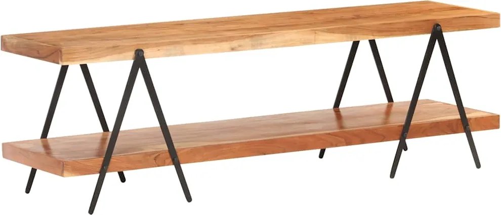 vidaXL tömör akácfa TV-szekrény 160 x 40 x 50 cm