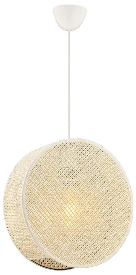 Zsinóros csillár BIG DRUM 1xE27/60W/230V krémszínű