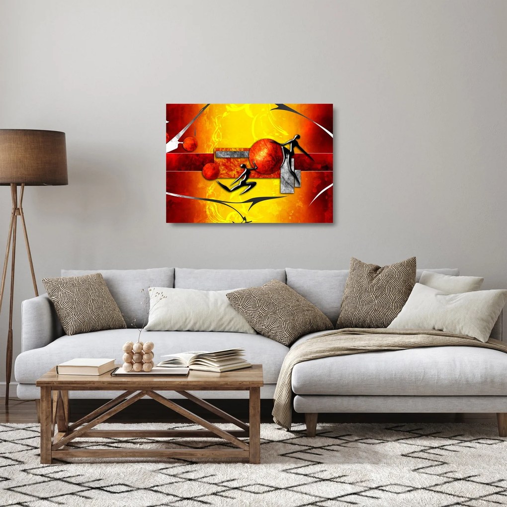 Kép - Az emberiség festménye (üvegen) (70x50 cm)