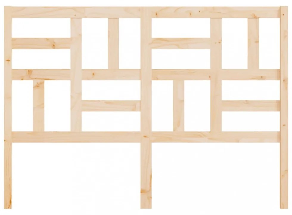 tömör fenyőfa ágyfejtámla 126x4x104 cm