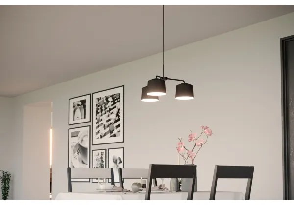 Eglo 900446 - Csillár zsinóron CAGUANES 3xE27/40W/230V