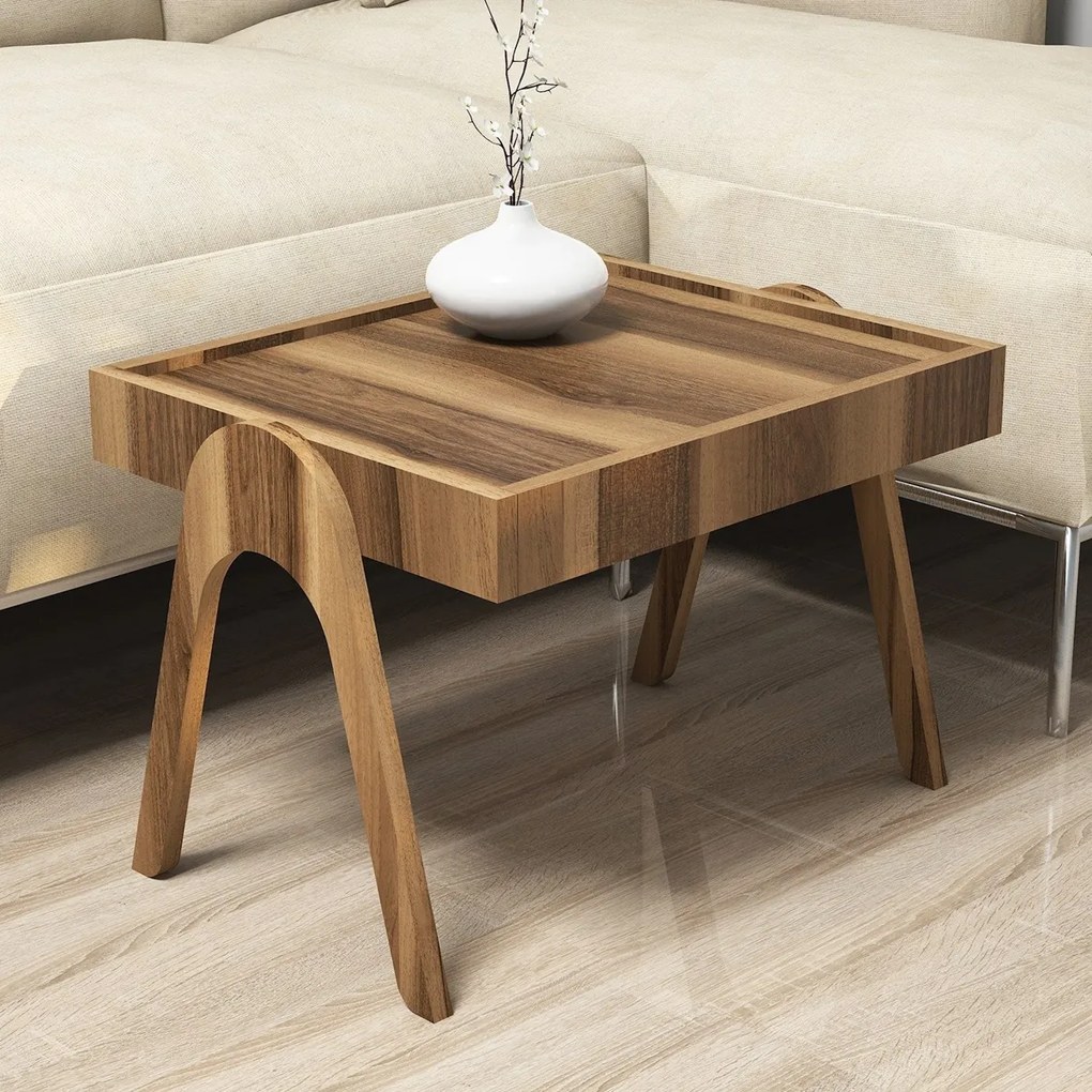 Roma Walnut kisasztal szett, 3 db
