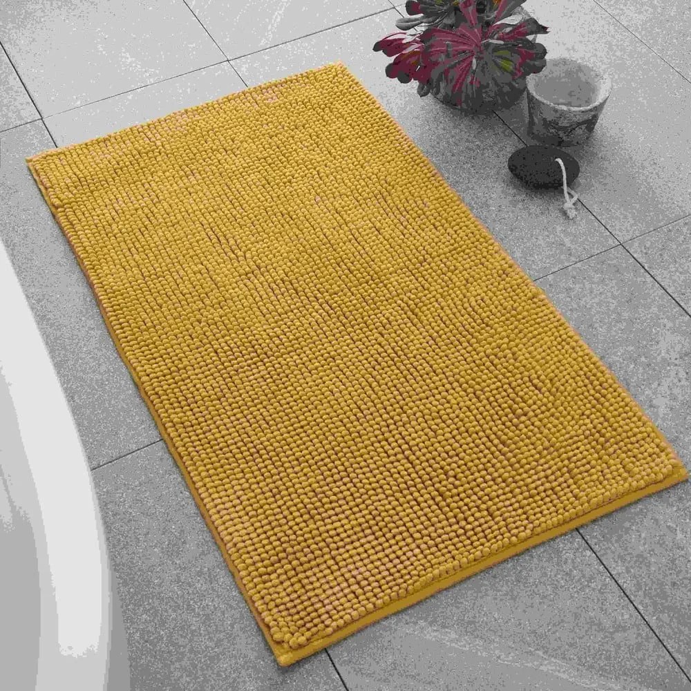 Sárga fürdőszobai kilépő 80x50 cm Bobble - Catherine Lansfield