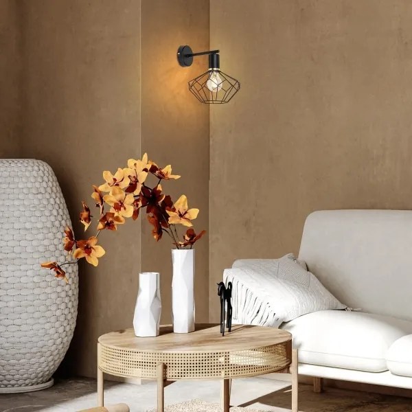 Rabalux 71064 - Fali lámpa FRAN 1xE27/40W/230V átm. 20 cm fekete