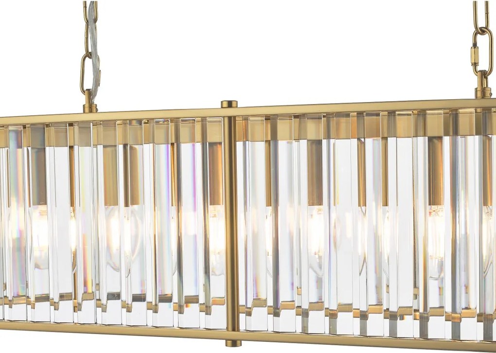 Dar Lighting glamour kristály modern függeszték kiran sárgaréz darkir3435