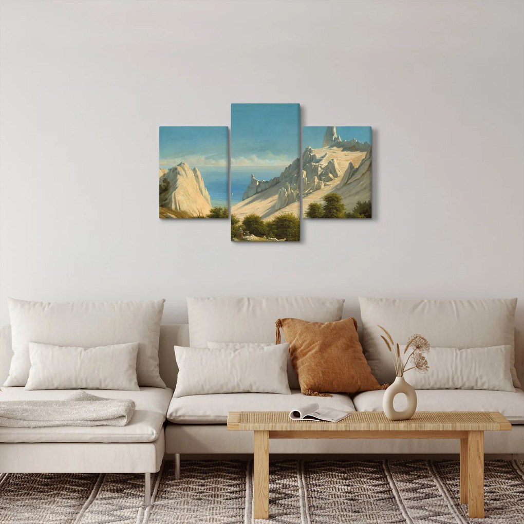 Kép - Georg Emil Libert, View of Sommerspiret, the Cliffs of Møn, reprodukciók (90x60 cm)