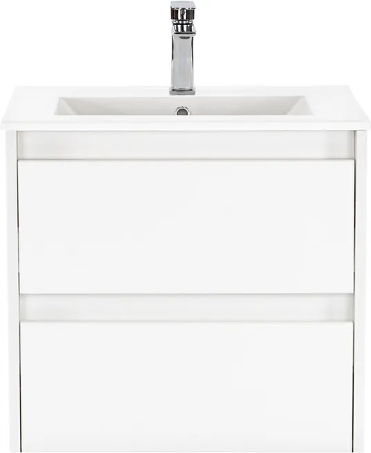 Porto 60 alsó fürdőszoba bútor mosdóval fehér színben