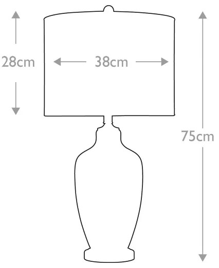 Quoizel QZ-NICOLLS - Asztali lámpa NICOLLS 1xE27/100W/230V