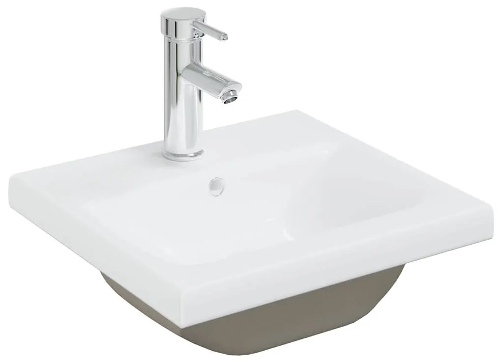 mosdószekrény beépített medencével csapteleppel Sonoma tölgyfa