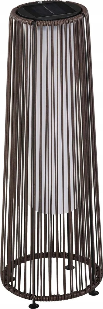 Kerti lámpa, napelemes, 8 órás üzemidő, automata üzemmód, 21,5x21,5x61