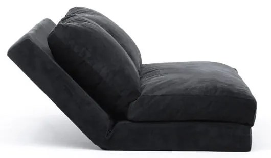 Fekete kinyitható kanapé 120 cm Taida – Balcab Home