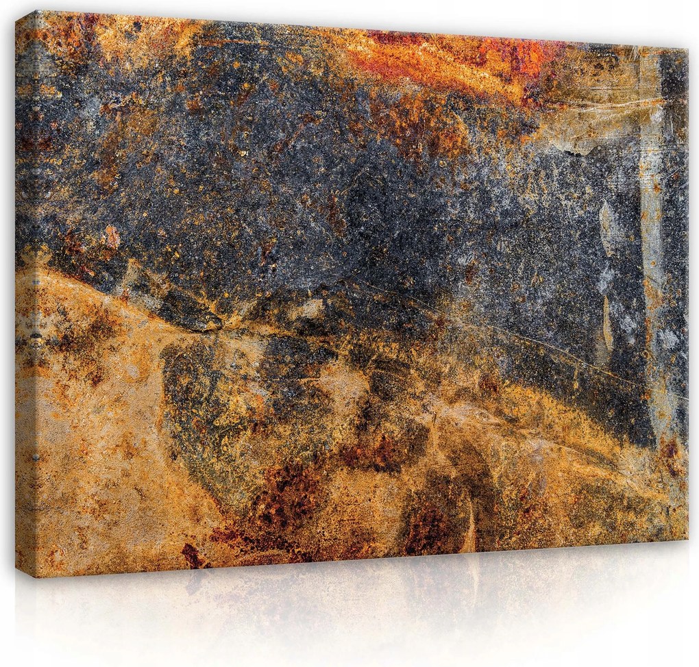 Vászonkép 100x75 Textúra kő fém rozsda absztrakt ipari