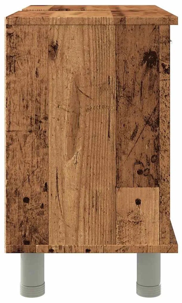 Fürdőszoba szekrény régi fa 60x32x53,5 cm műszaki fa